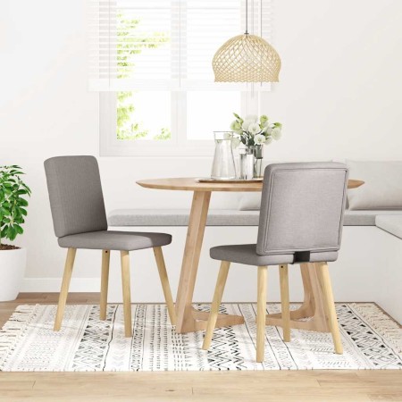 Sillas de comedor 2 unidades tela gris taupé en Sillas de comedor | Comprar online en Foru.es
