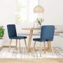 Sillas de comedor 2 unidades tela azul en Sillas de comedor | Comprar online en Foru.es