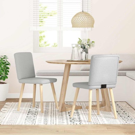 Sillas de comedor 2 uds tela gris nube en Sillas de comedor | Comprar online en Foru.es