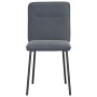 Sillas de comedor 2 unidades terciopelo gris oscuro en Sillas de comedor | Comprar online en Foru.es