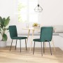 Sillas de comedor 2 unidades terciopelo verde oscuro en Sillas de comedor | Comprar online en Foru.es