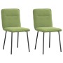 Sillas de comedor 2 unidades terciopelo verde claro en Sillas de comedor | Comprar online en Foru.es