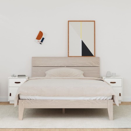 Mesitas de noche 2 uds madera maciza pino blanco 40x34x55 cm de vidaXL, Mesitas de noche - Ref: Foro24-818308, Precio: 91,26 ...