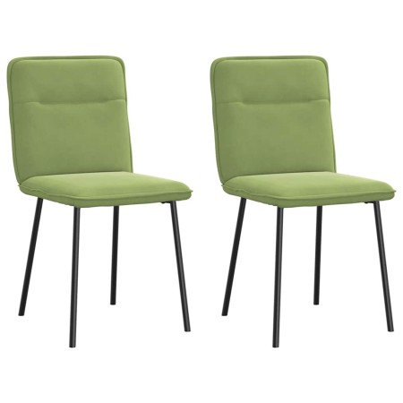 Sillas de comedor 2 unidades terciopelo verde claro en Sillas de comedor | Comprar online en Foru.es