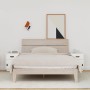 Mesitas de noche 2 uds madera maciza pino blanco 40x34x55 cm de vidaXL, Mesitas de noche - Ref: Foro24-818308, Precio: 91,26 ...