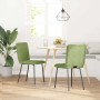 Sillas de comedor 2 unidades terciopelo verde claro en Sillas de comedor | Comprar online en Foru.es