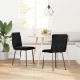 Sillas de comedor 2 unidades terciopelo negro en Sillas de comedor | Comprar online en Foru.es