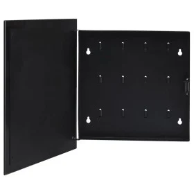 Caja de llaves con tablero magnético negra 35x35x5,5 cm de vidaXL, Cajas fuertes - Ref: Foro24-322777, Precio: 37,52 €, Descu...