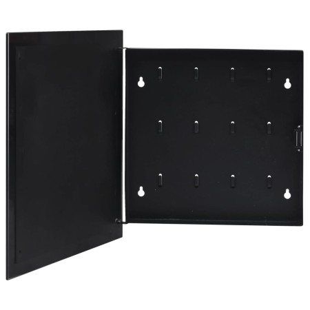 Caja de llaves con tablero magnético negra 35x35x5,5 cm de vidaXL, Cajas fuertes - Ref: Foro24-322777, Precio: 38,48 €, Descu...