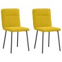 Sillas de comedor 2 unidades terciopelo amarillo en Sillas de comedor | Comprar online en Foru.es