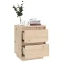 Mesita de noche madera maciza de pino 40x35x50 cm de vidaXL, Mesitas de noche - Ref: Foro24-813315, Precio: 48,27 €, Descuent...