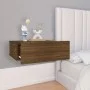 Mesita de noche flotante madera roble marrón 40x30x15 cm de vidaXL, Mesitas de noche - Ref: Foro24-815286, Precio: 29,23 €, D...