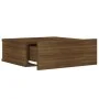 Mesita de noche flotante madera roble marrón 40x30x15 cm de vidaXL, Mesitas de noche - Ref: Foro24-815286, Precio: 29,23 €, D...