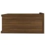 Mesita de noche flotante madera roble marrón 40x30x15 cm de vidaXL, Mesitas de noche - Ref: Foro24-815286, Precio: 29,23 €, D...