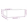 Mesita de noche flotante madera roble marrón 40x30x15 cm de vidaXL, Mesitas de noche - Ref: Foro24-815286, Precio: 30,77 €, D...