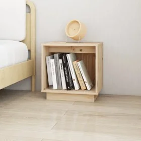 Mesita de noche de madera maciza de pino 40x30x40 cm de vidaXL, Mesitas de noche - Ref: Foro24-813335, Precio: 30,75 €, Descu...