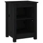 Solid black pine wood bedside table 40x35x55 cm by vidaXL, Nightstands - Ref: Foro24-820964, Price: 38,27 €, Discount: %