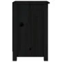 Solid black pine wood bedside table 40x35x55 cm by vidaXL, Nightstands - Ref: Foro24-820964, Price: 38,27 €, Discount: %