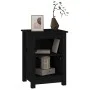 Solid black pine wood bedside table 40x35x55 cm by vidaXL, Nightstands - Ref: Foro24-820964, Price: 38,27 €, Discount: %