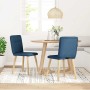 Sillas de comedor 2 unidades tela azul en Sillas de comedor | Comprar online en Foru.es