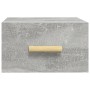 Mesitas de noche de pared 2 uds color gris hormigón 35x35x20 cm de vidaXL, Mesitas de noche - Ref: Foro24-812843, Precio: 40,...