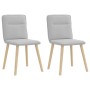 Sillas de comedor 2 uds tela gris nube en Sillas de comedor | Comprar online en Foru.es