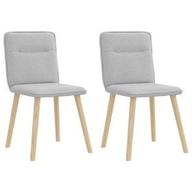 Sillas de comedor 2 uds tela gris nube en Sillas de comedor | Comprar online en Foru.es