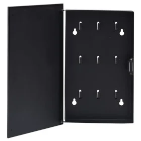 Caja de llaves con tablero magnético negro 35x20x5,5 cm de vidaXL, Cajas fuertes - Ref: Foro24-322779, Precio: 28,19 €, Descu...