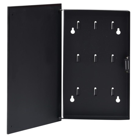 Caja de llaves con tablero magnético negro 35x20x5,5 cm de vidaXL, Cajas fuertes - Ref: Foro24-322779, Precio: 32,10 €, Descu...