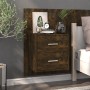 Mesita de noche de pared roble ahumado de vidaXL, Mesitas de noche - Ref: Foro24-816958, Precio: 36,38 €, Descuento: %