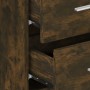Mesita de noche de pared roble ahumado de vidaXL, Mesitas de noche - Ref: Foro24-816958, Precio: 36,38 €, Descuento: %