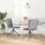 Sillas de comedor giratorias 2 unidades tela gris claro en Sillas de comedor | Comprar online en Foru.es