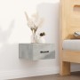 Mesitas de noche de pared 2 uds color gris hormigón 35x35x20 cm de vidaXL, Mesitas de noche - Ref: Foro24-812861, Precio: 41,...