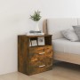 Mesita de noche color roble ahumado 50x32x60 cm de vidaXL, Mesitas de noche - Ref: Foro24-815858, Precio: 44,88 €, Descuento: %
