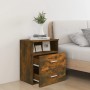 Mesita de noche color roble ahumado 50x32x60 cm de vidaXL, Mesitas de noche - Ref: Foro24-815858, Precio: 44,88 €, Descuento: %