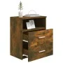 Mesita de noche color roble ahumado 50x32x60 cm de vidaXL, Mesitas de noche - Ref: Foro24-815858, Precio: 44,15 €, Descuento: %