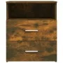 Mesita de noche color roble ahumado 50x32x60 cm de vidaXL, Mesitas de noche - Ref: Foro24-815858, Precio: 44,15 €, Descuento: %