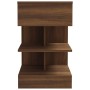 Mesita de noche madera contrachapada marrón roble 40x35x65 cm de vidaXL, Mesitas de noche - Ref: Foro24-816045, Precio: 51,82...