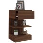 Mesita de noche madera contrachapada marrón roble 40x35x65 cm de vidaXL, Mesitas de noche - Ref: Foro24-816045, Precio: 51,82...