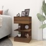 Mesita de noche madera contrachapada marrón roble 40x35x65 cm de vidaXL, Mesitas de noche - Ref: Foro24-816045, Precio: 51,82...
