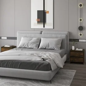 Mesita noche 2 unidades roble ahumado 45x34,5x44,5 cm de vidaXL, Mesitas de noche - Ref: Foro24-813039, Precio: 64,66 €, Desc...