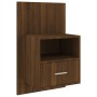 Mesita de noche de pared marrón roble de vidaXL, Mesitas de noche - Ref: Foro24-816968, Precio: 47,09 €, Descuento: %