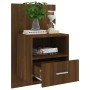 Mesita de noche de pared marrón roble de vidaXL, Mesitas de noche - Ref: Foro24-816968, Precio: 47,09 €, Descuento: %