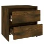 Mesita noche 2 unidades roble ahumado 45x34,5x44,5 cm de vidaXL, Mesitas de noche - Ref: Foro24-813039, Precio: 64,66 €, Desc...