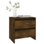 Mesita noche 2 unidades roble ahumado 45x34,5x44,5 cm de vidaXL, Mesitas de noche - Ref: Foro24-813039, Precio: 65,39 €, Desc...