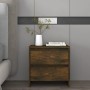 Mesita noche 2 unidades roble ahumado 45x34,5x44,5 cm de vidaXL, Mesitas de noche - Ref: Foro24-813039, Precio: 65,39 €, Desc...