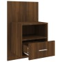 Mesita de noche de pared marrón roble de vidaXL, Mesitas de noche - Ref: Foro24-816968, Precio: 47,09 €, Descuento: %