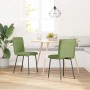Sillas de comedor 2 unidades terciopelo verde claro en Sillas de comedor | Comprar online en Foru.es