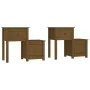 Mesitas de noche 2 uds madera pino marrón miel 79,5x38x65,5 cm de vidaXL, Mesitas de noche - Ref: Foro24-814546, Precio: 119,...