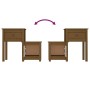 Mesitas de noche 2 uds madera pino marrón miel 79,5x38x65,5 cm de vidaXL, Mesitas de noche - Ref: Foro24-814546, Precio: 120,...